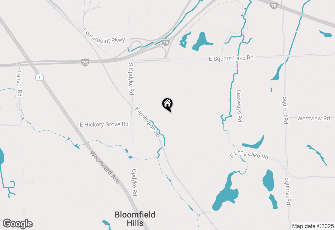 Map of 565 Tally Ho Court, Bloomfield Hills, MI 48304