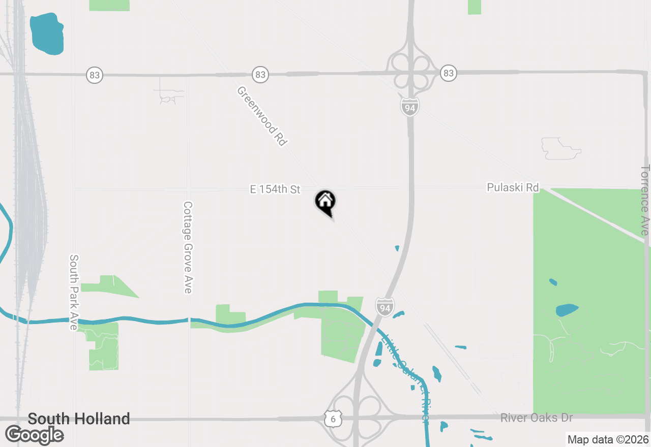 Map of 1307 Prince Drive, South Holland, IL 60473