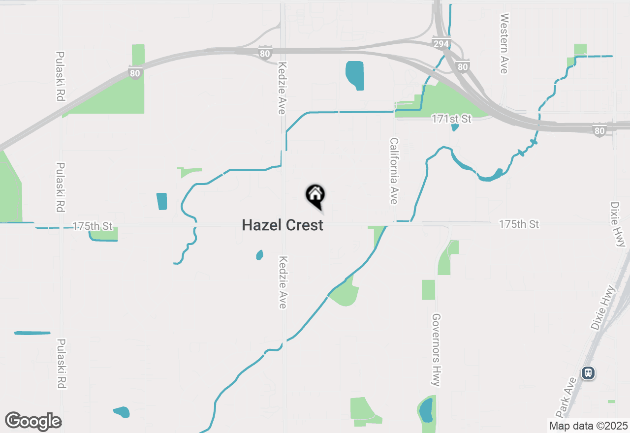 Map of 17405 Longfellow Avenue, Hazel Crest, IL 60429