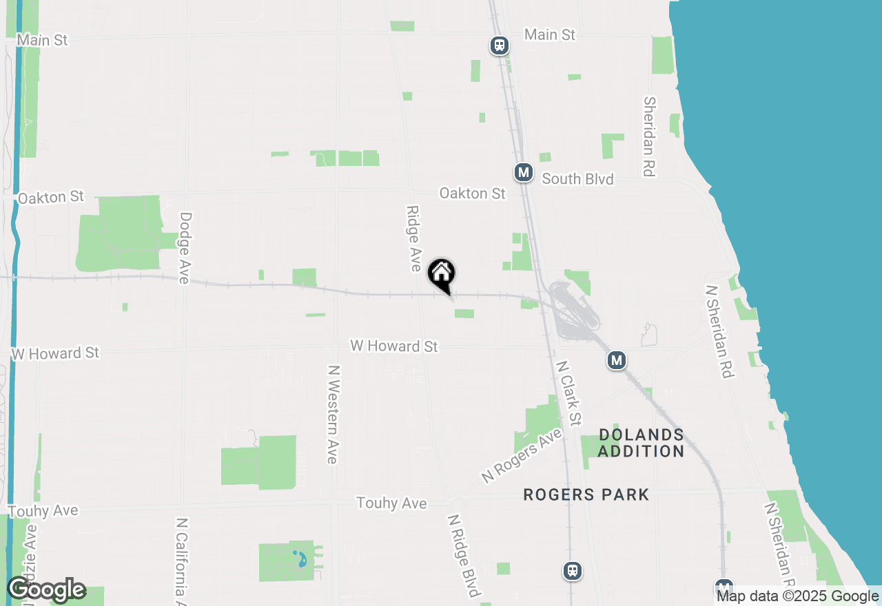 Map of 817 Brummel Street #2S, Evanston, IL 60202