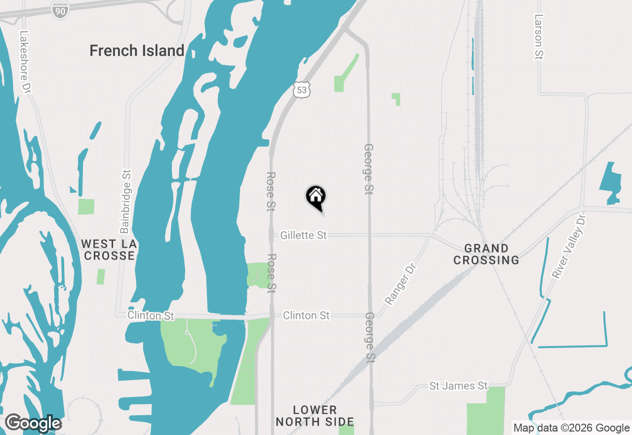 Map of 1639 Liberty St, La Crosse, WI 54603