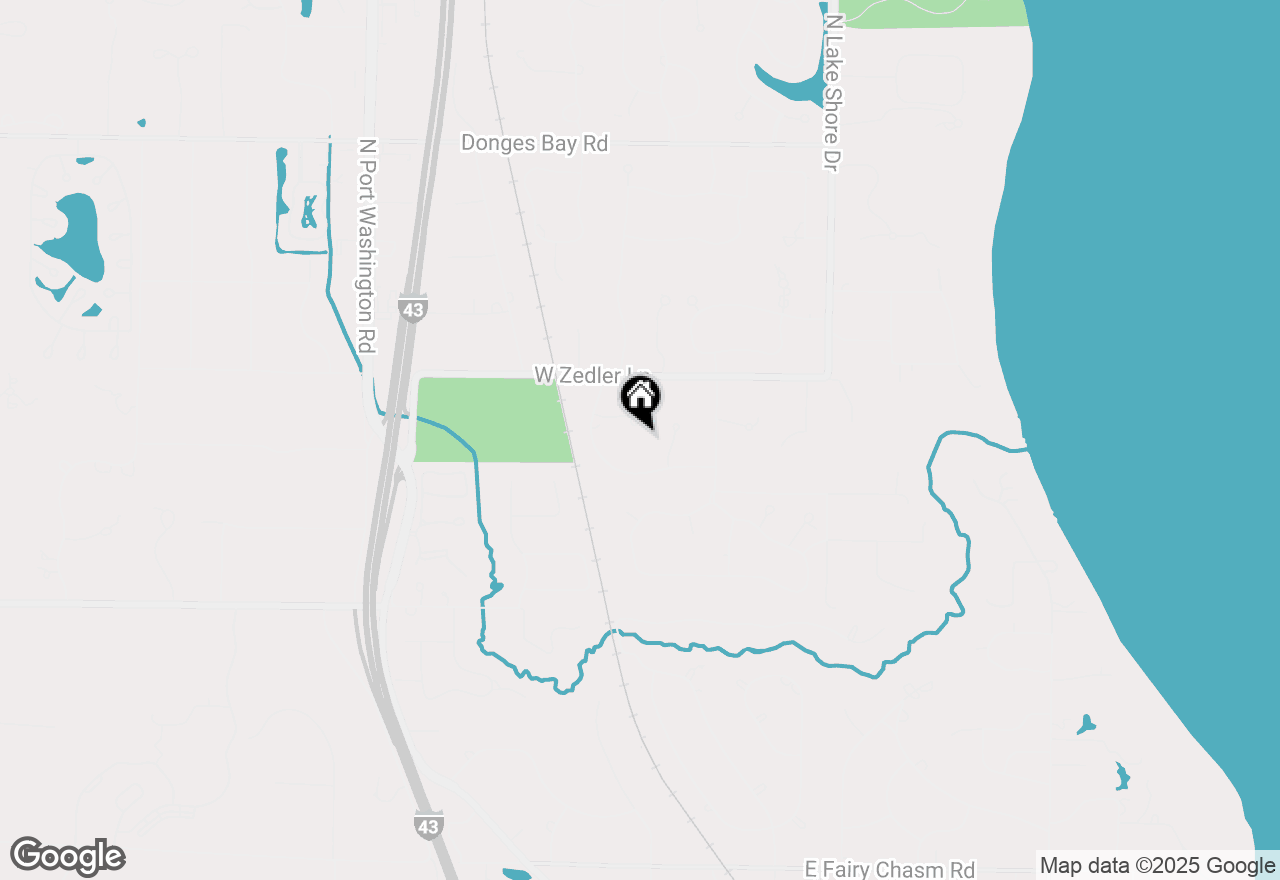 Map of 417 W Appletree Ct, Mequon, WI 53092