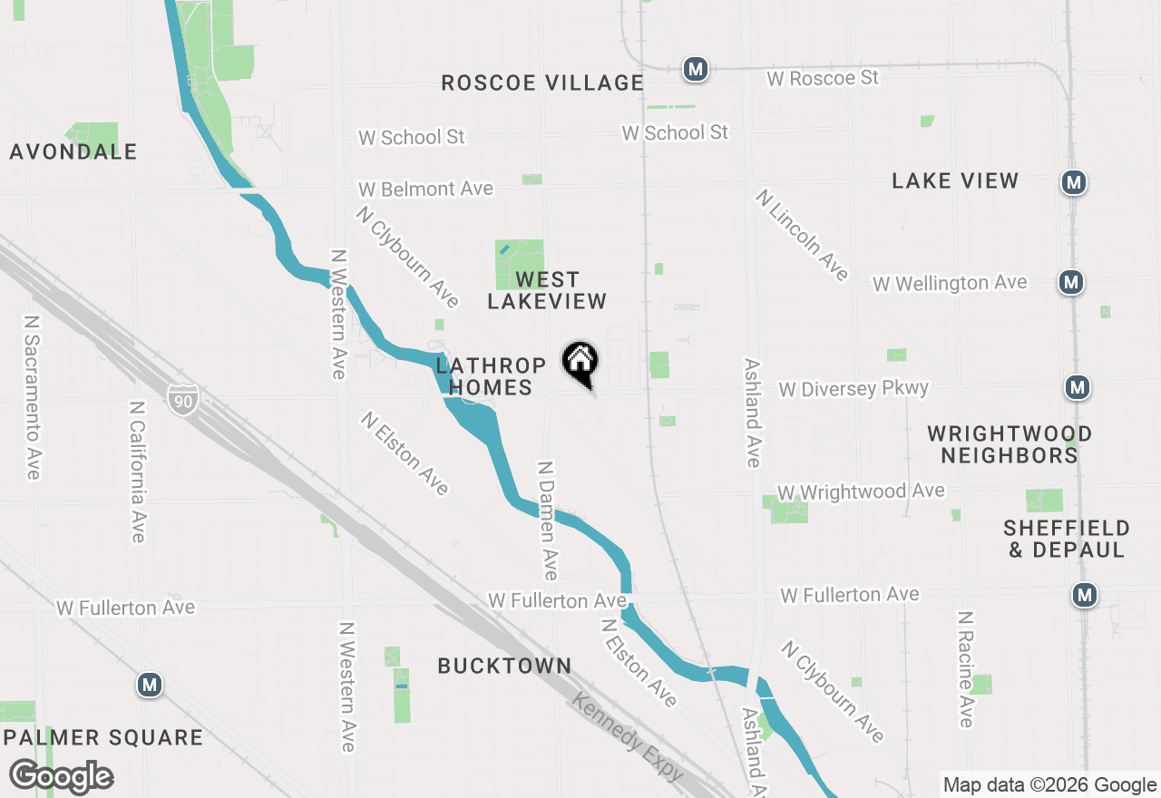 Map of 1937 W Diversey Parkway #3D, Chicago, IL 60614