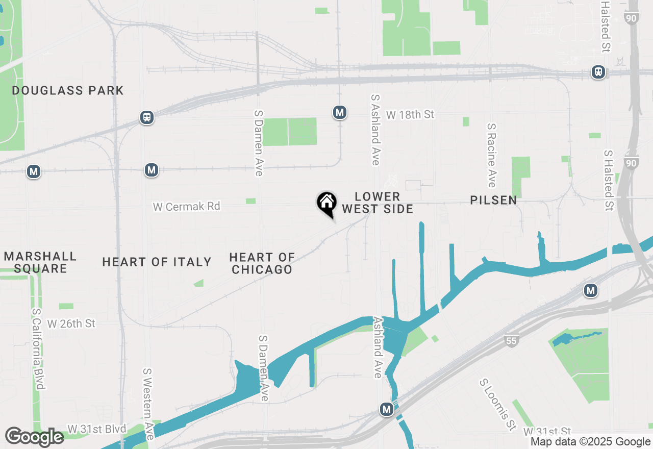 Map of 2286 S Blue Island Avenue #3F, Chicago, IL 60608