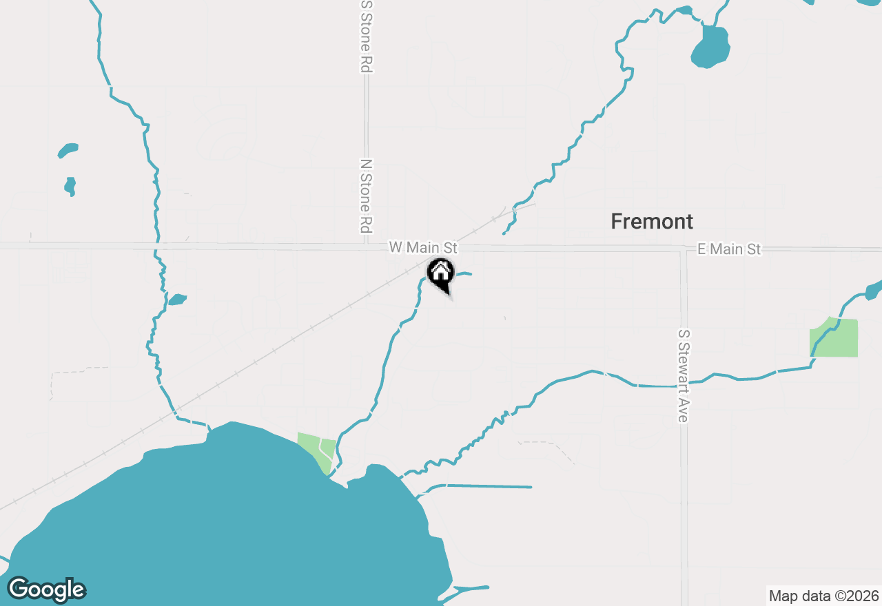 Map of 519 W Oak Street, Fremont, MI 49412