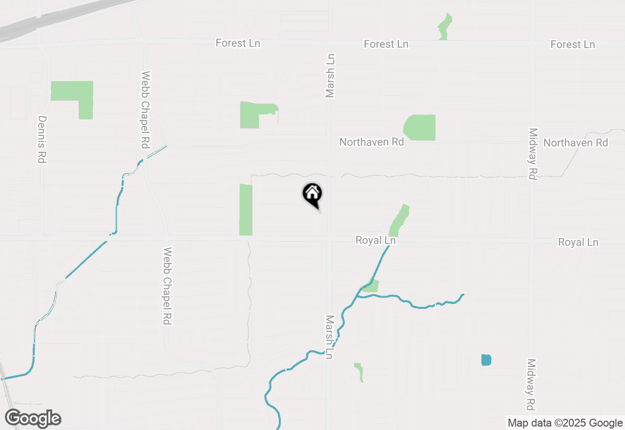 Map of 3636 Waldorf Drive, Dallas, TX 75229