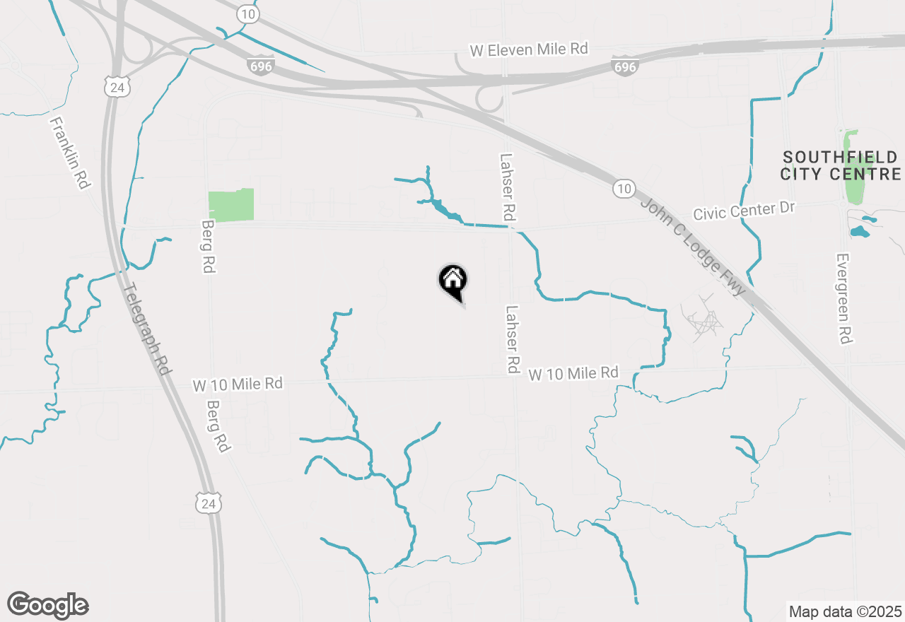 Map of 25275 Briarbank Avenue, Southfield, MI 48033