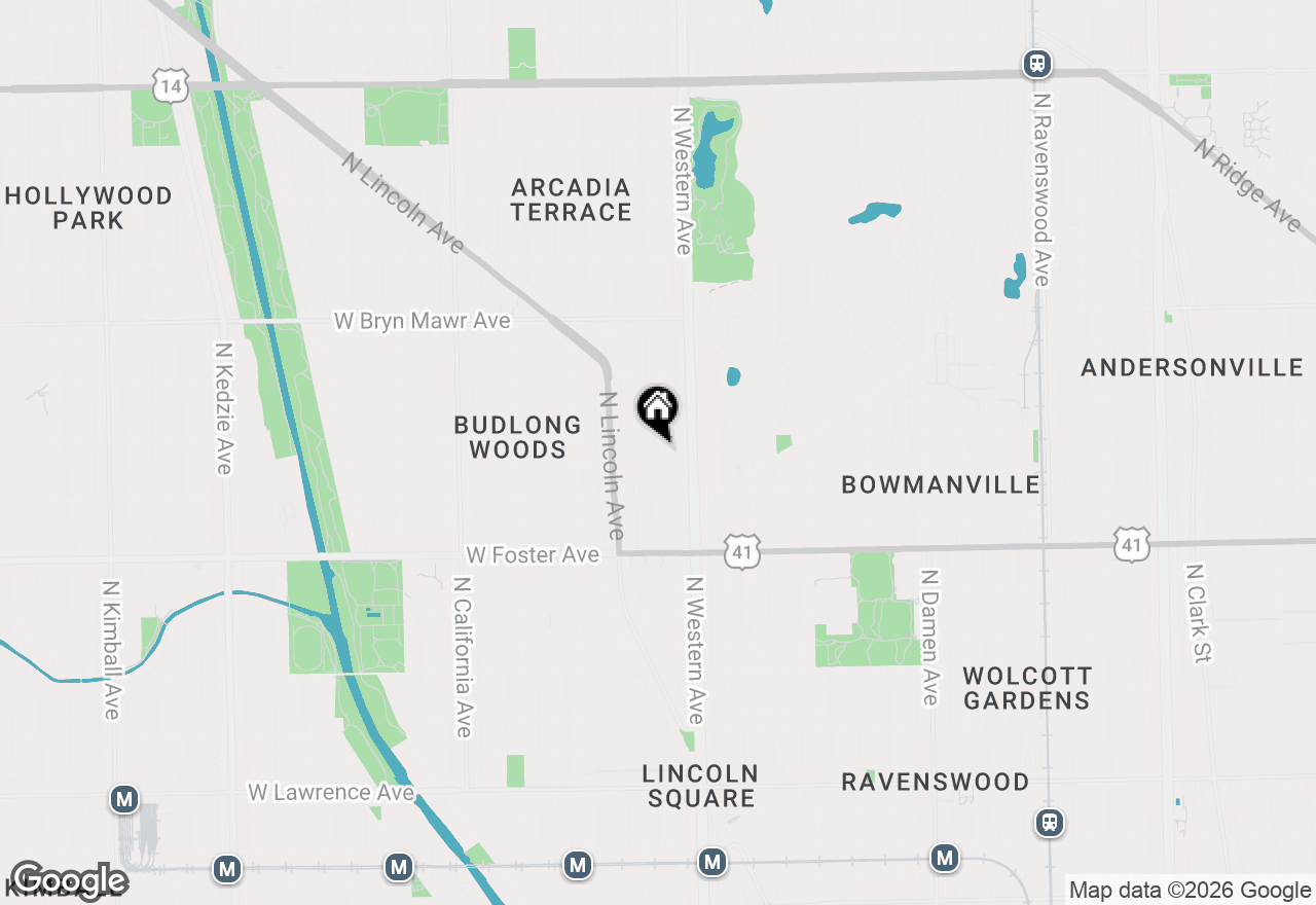 Map of 2435 W Balmoral Avenue #1N, Chicago, IL 60625