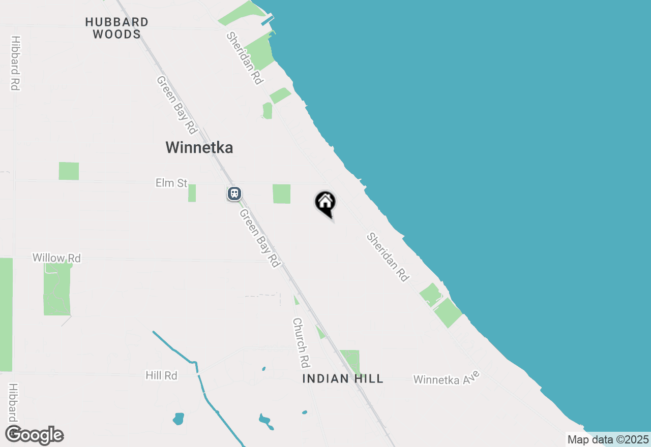 Map of 548 Cherry St, Winnetka, IL 60093