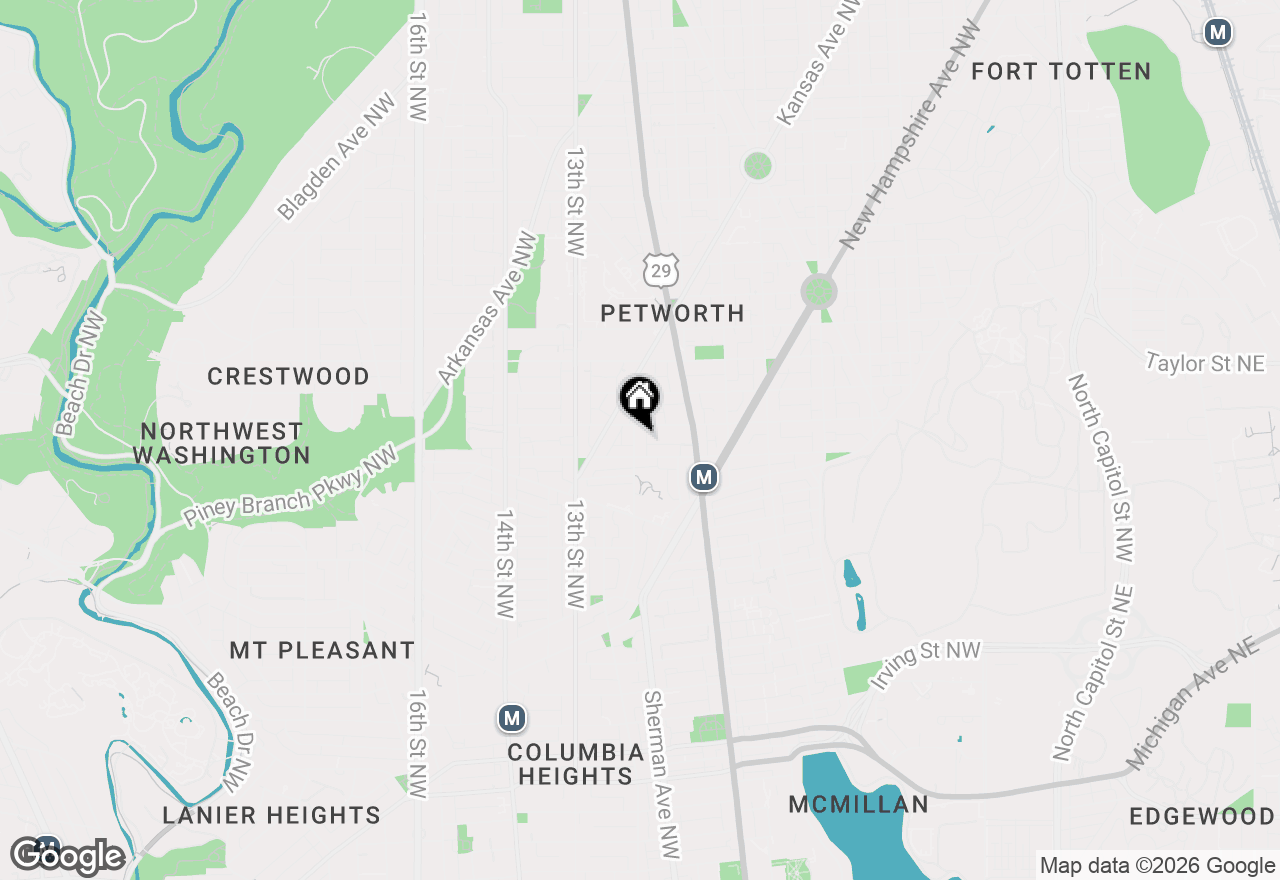 Map of 3815 10th Street Nw, Washington, DC 20011