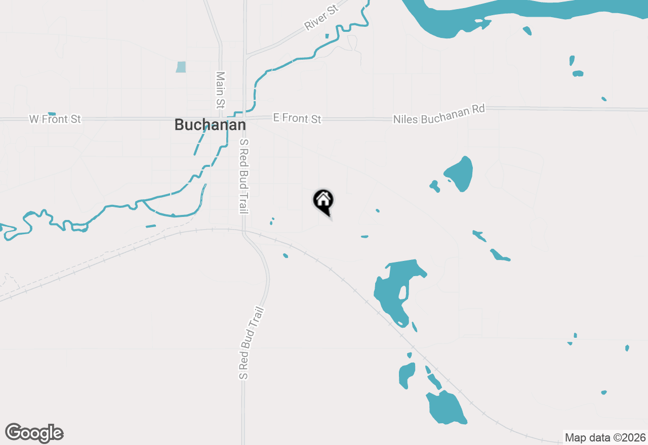Map of 519 Claremont Street, Buchanan, MI 49107