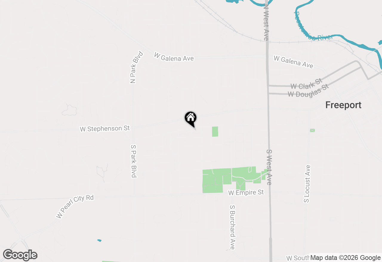 Map of 1239 W Lincoln Boulevard, Freeport, IL 61032