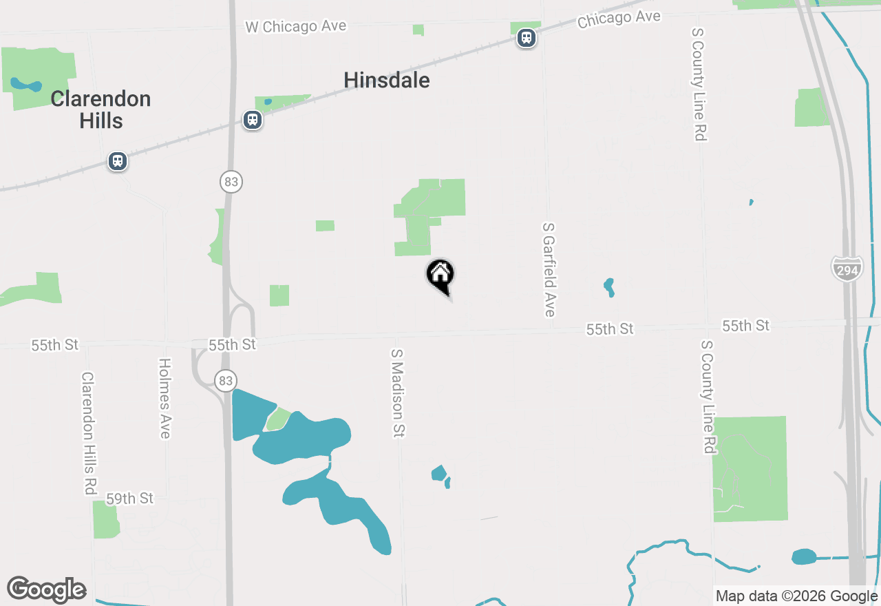 Map of 911 S Vine Street, Hinsdale, IL 60521