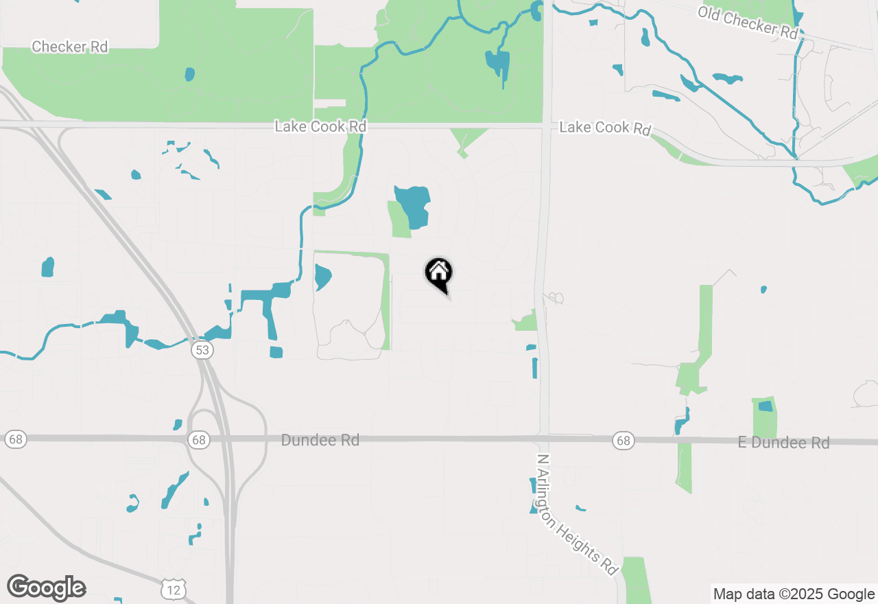 Map of 1418 Rachel Lane, Buffalo Grove, IL 60089