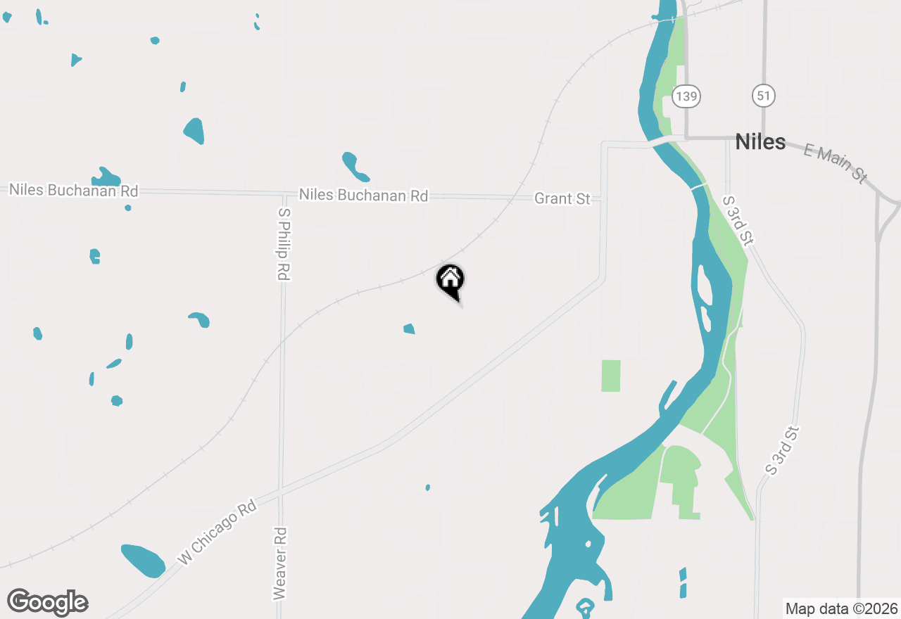 Map of 1050 Pine Street, Niles, MI 49120
