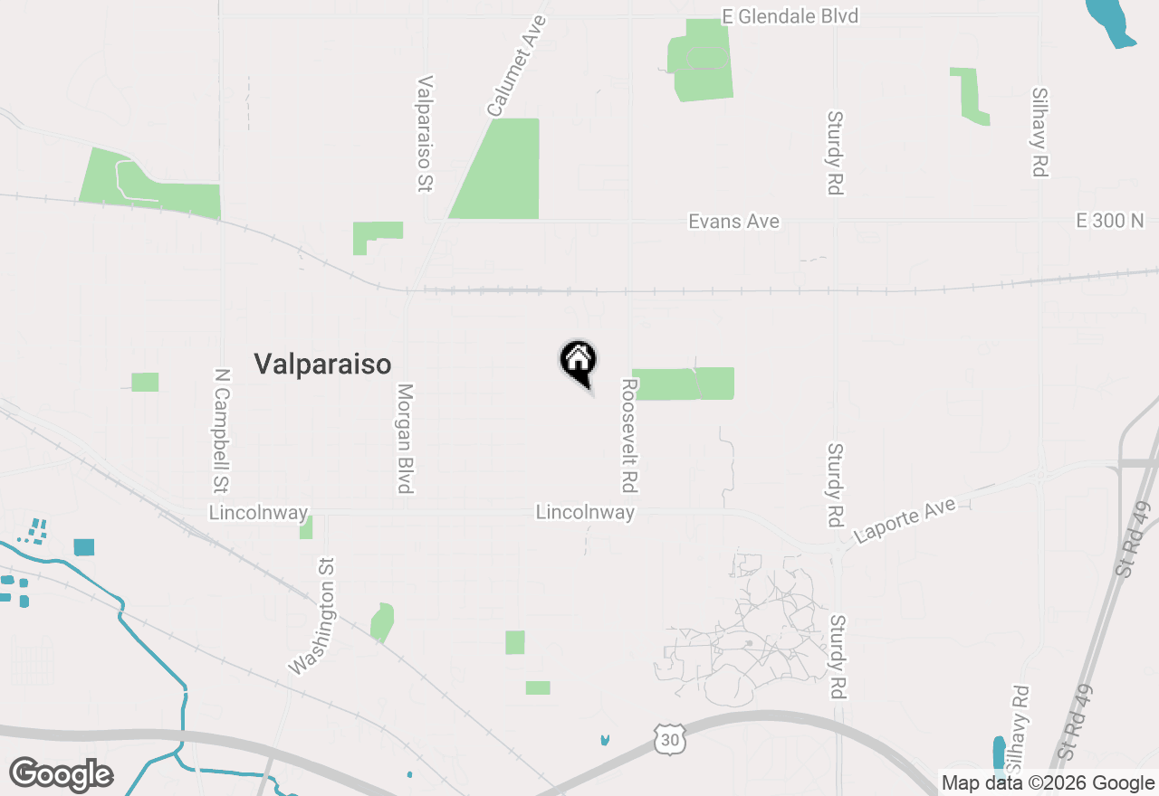 Map of 1001 Institute Street, Valparaiso, IN 46383