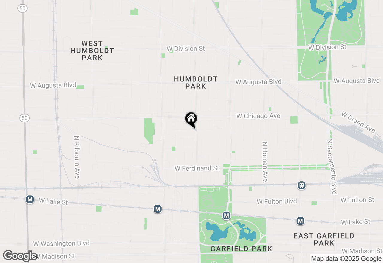 Map of (Address confidential), Chicago, Illinois 60624