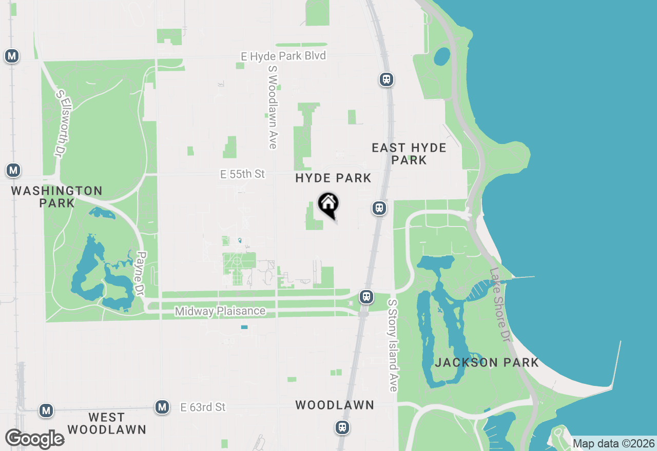 Map of 1372 E 57th Street #2, Chicago, IL 60637