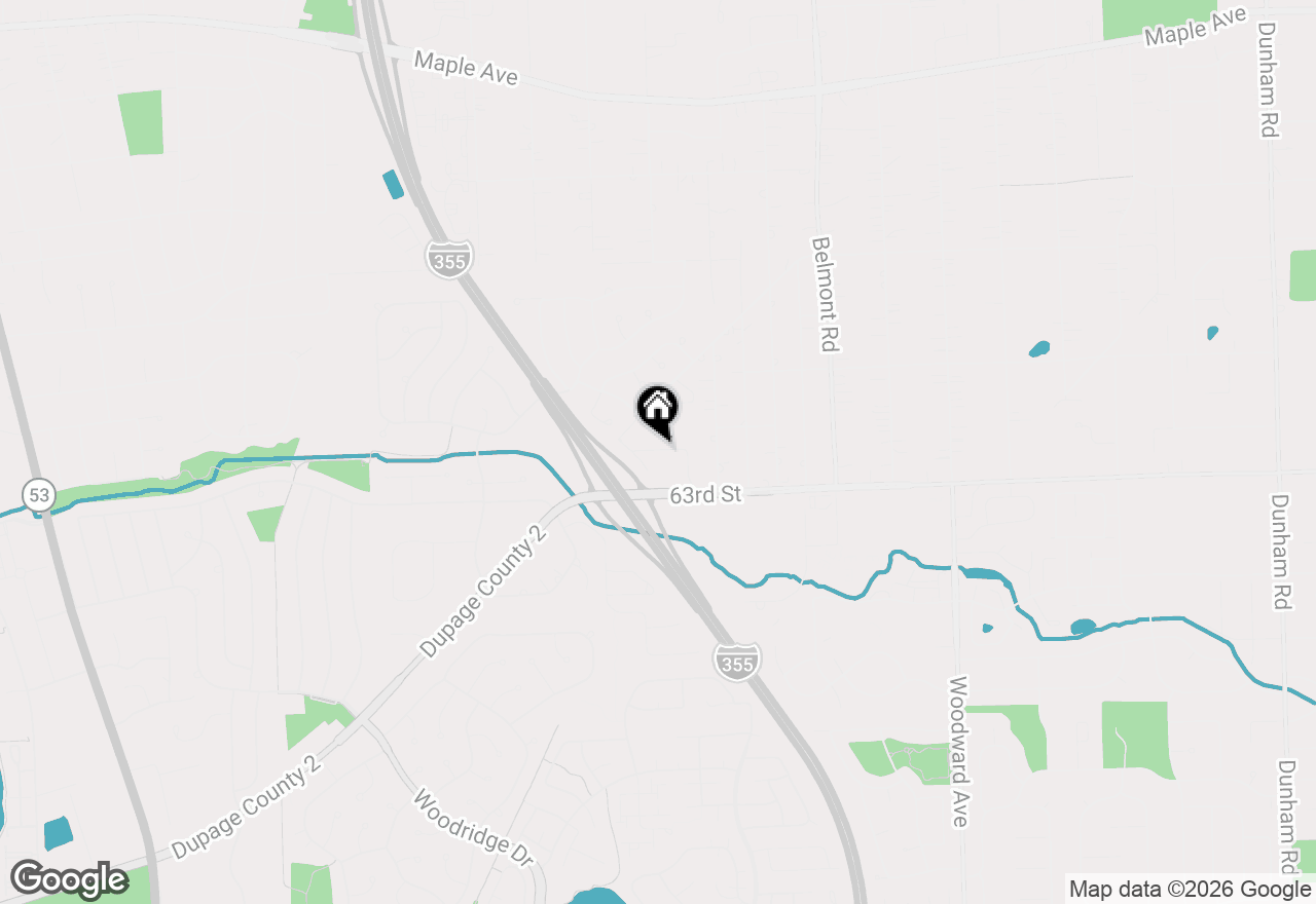 Map of 2527 Huntleigh Lane, Woodridge, IL 60517