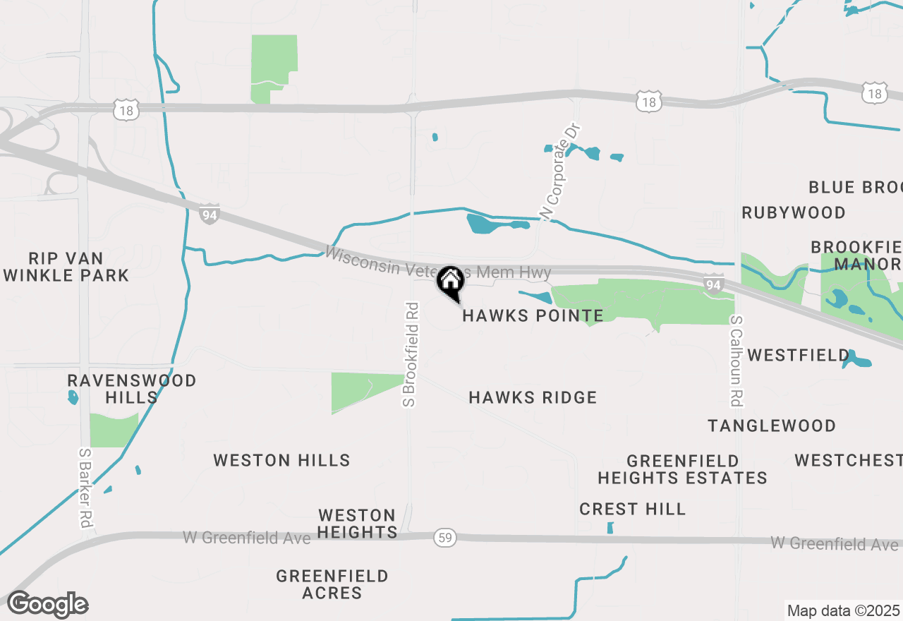Map of 18520 Emerald Cir #F, Brookfield, WI 53045