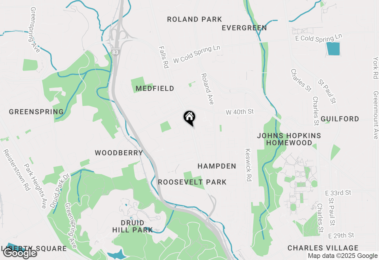 Map of 3860 Falls Road #2, Baltimore, MD 21211