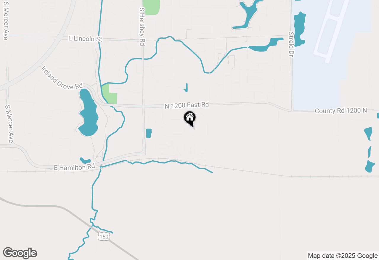 Map of 21 Brookstone Circle, Bloomington, IL 61704
