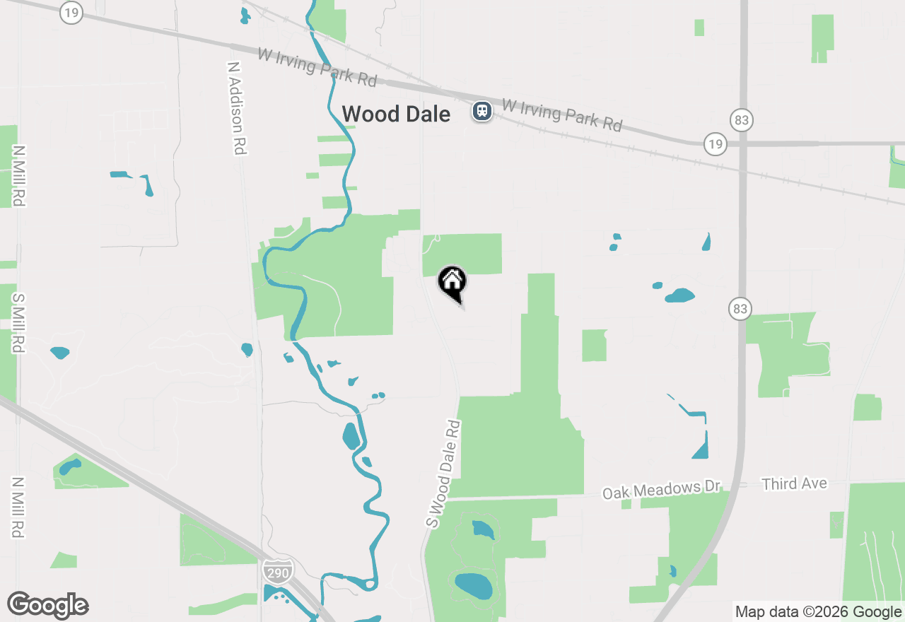 Map of 140 Spring Oaks Drive, Wood Dale, IL 60191
