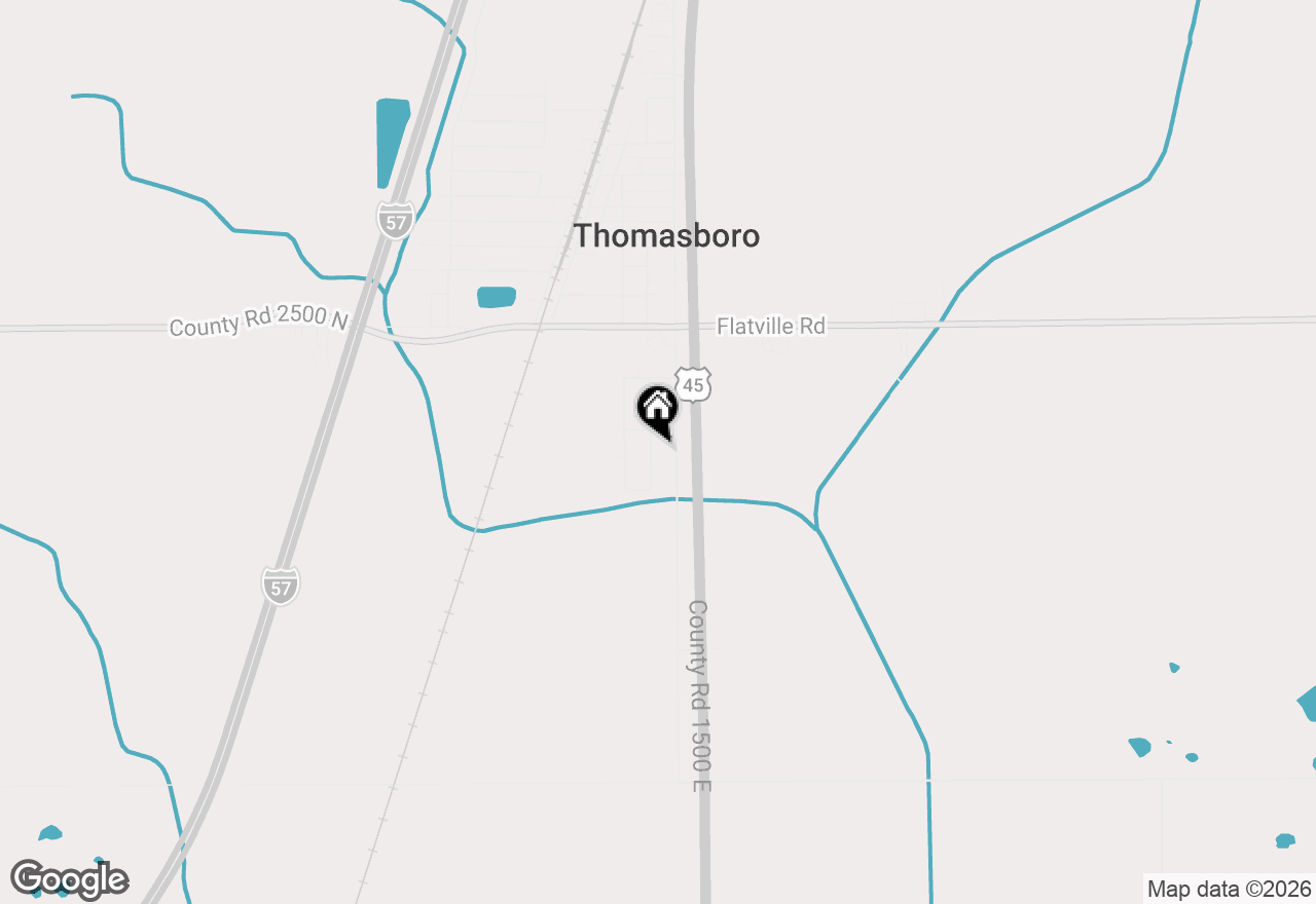 Map of 305 S Jacobsen Drive, Thomasboro, IL 61878