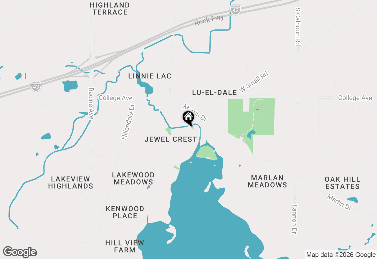 Map of S65W18422 Ruby Dr, Muskego, WI 53150