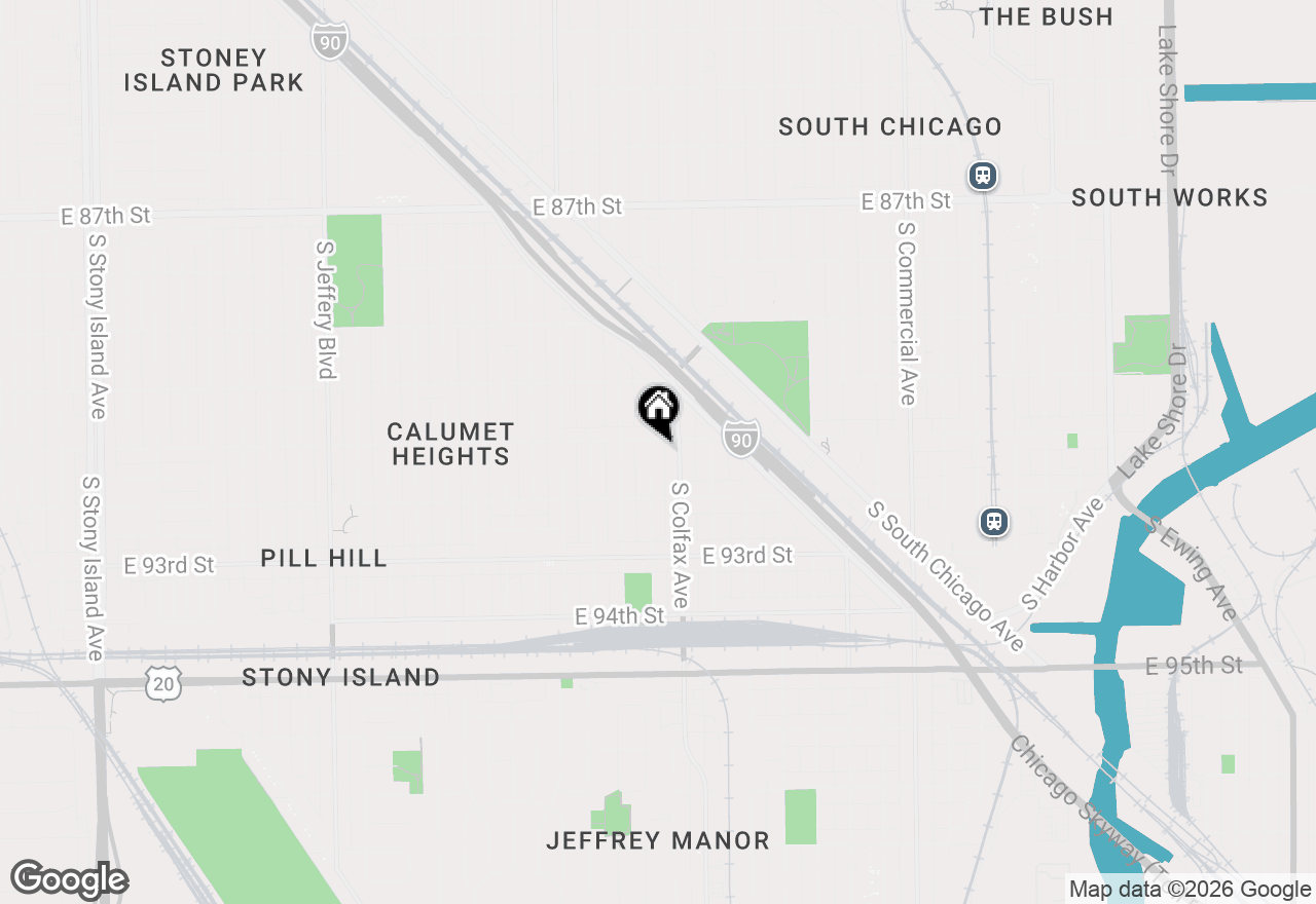 Map of 9111 S Kingston Avenue, Chicago, IL 60617