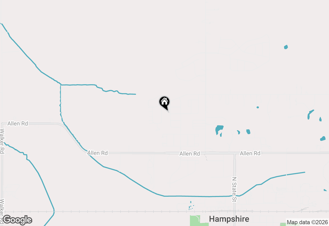 Map of 875 Briar Glen Court, Hampshire, IL 60140