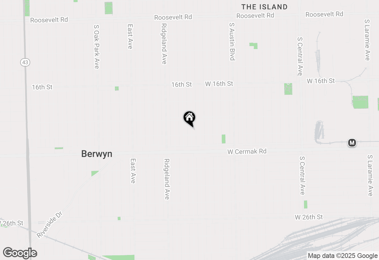 Map of 1928 Harvey Avenue #2, Berwyn, IL 60402