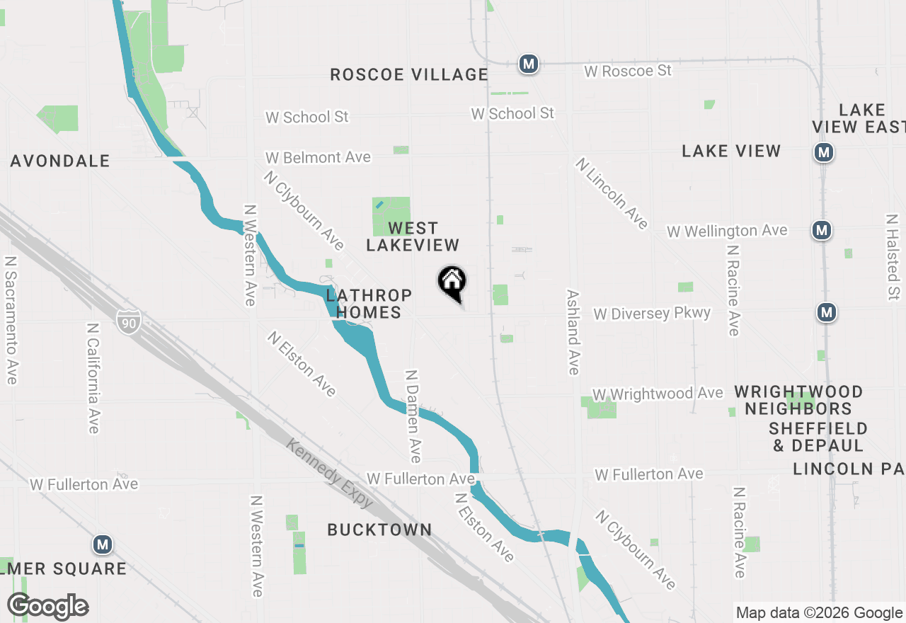 Map of 2810 N Wolcott Avenue #2810, Chicago, IL 60657