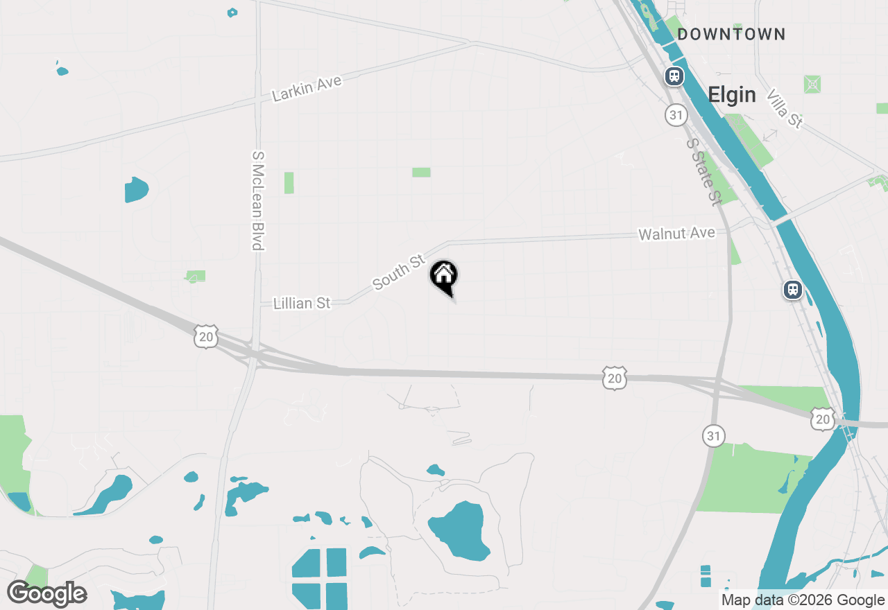 Map of 400 Marguerite Street, Elgin, IL 60123