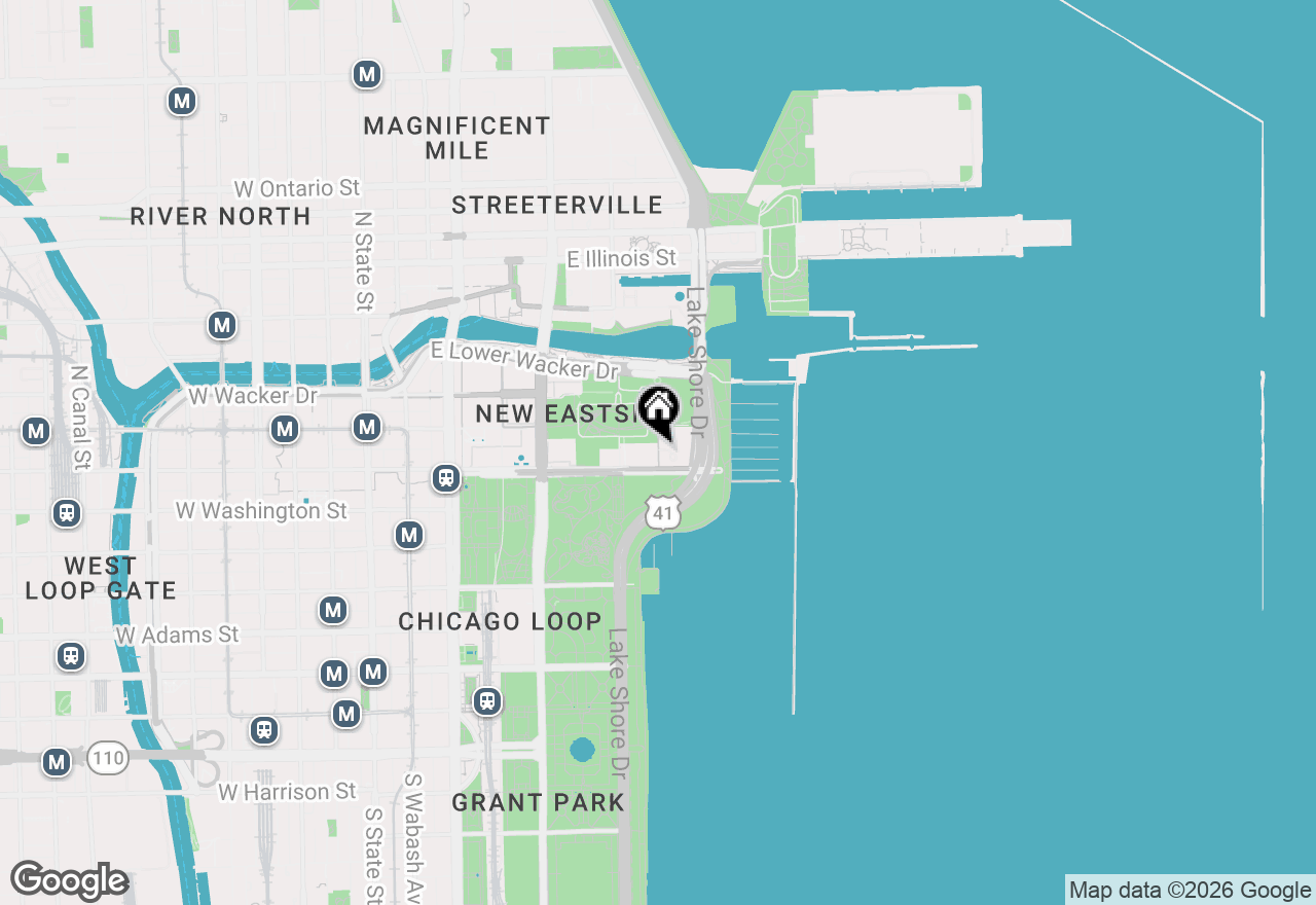 Map of 211 N Harbor Drive #4107, Chicago, IL 60601