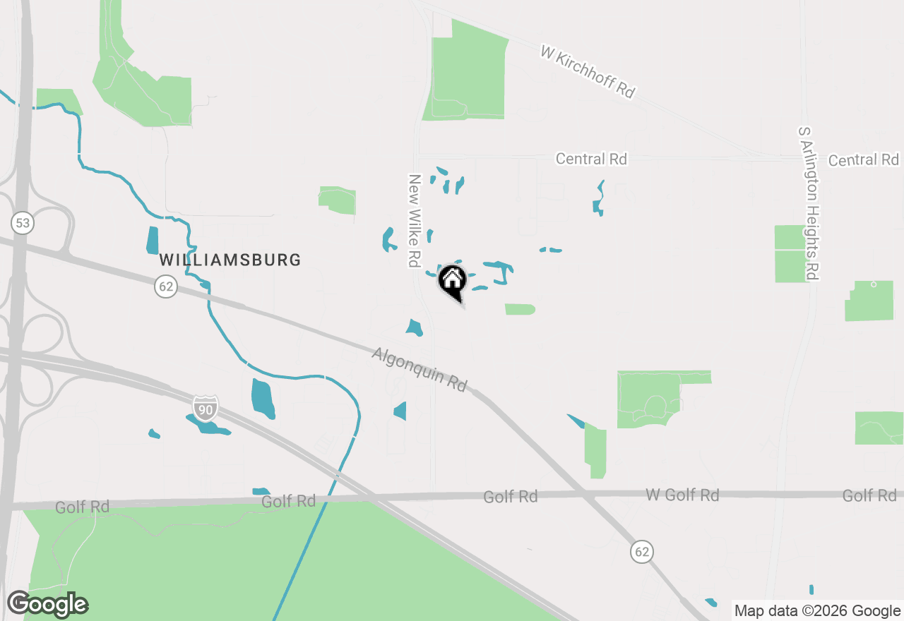 Map of 1414 W Allison Court, Arlington Heights, IL 60005