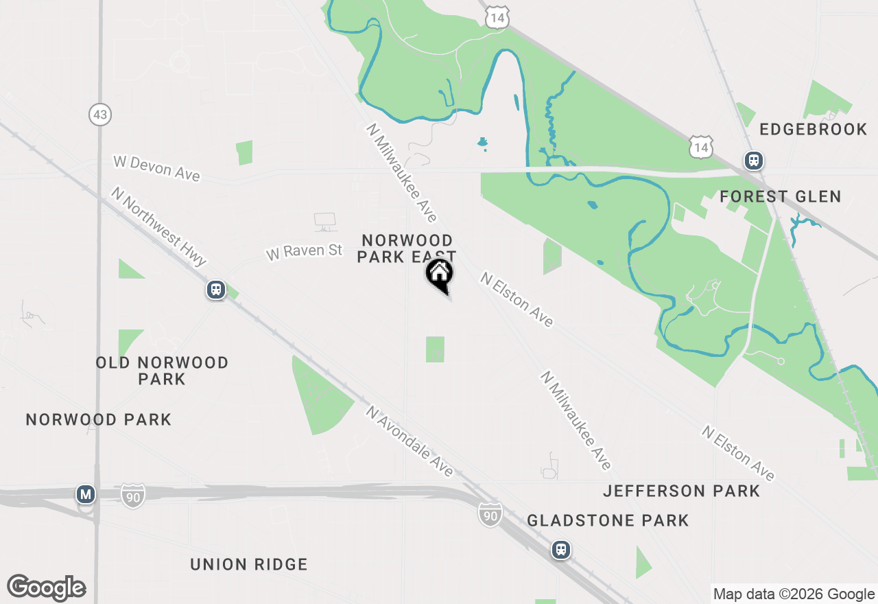 Map of 6306 W Holbrook Street, Chicago, IL 60646