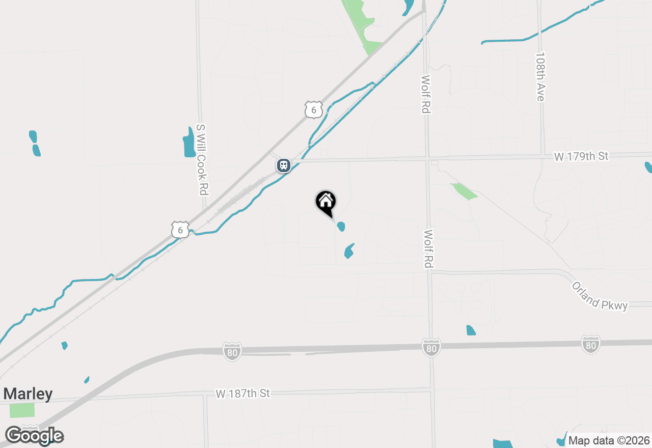 Map of 18106 Waterside Circle, Orland Park, IL 60467