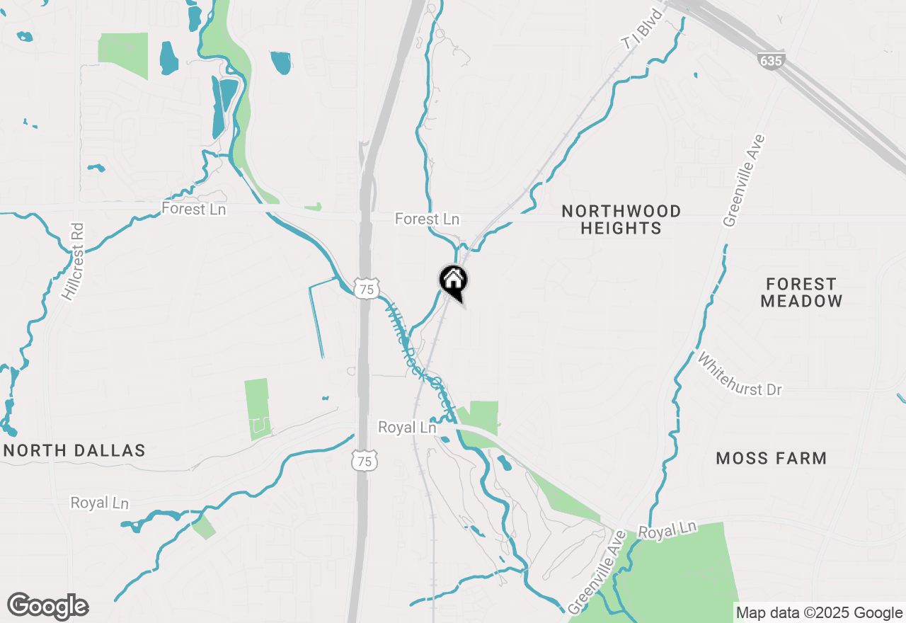 Map of 1 Vanguard Way, Dallas, TX 75243