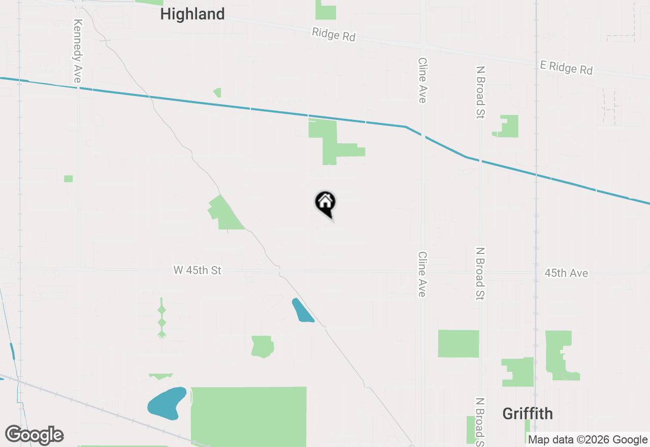 Map of 3631 Manor Drive, Highland, IN 46322