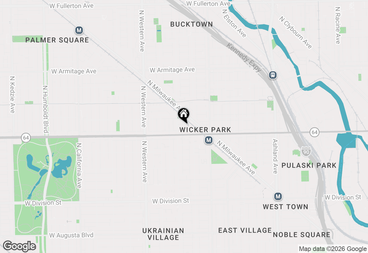 Map of 2134 W Concord Place #1R, Chicago, IL 60647