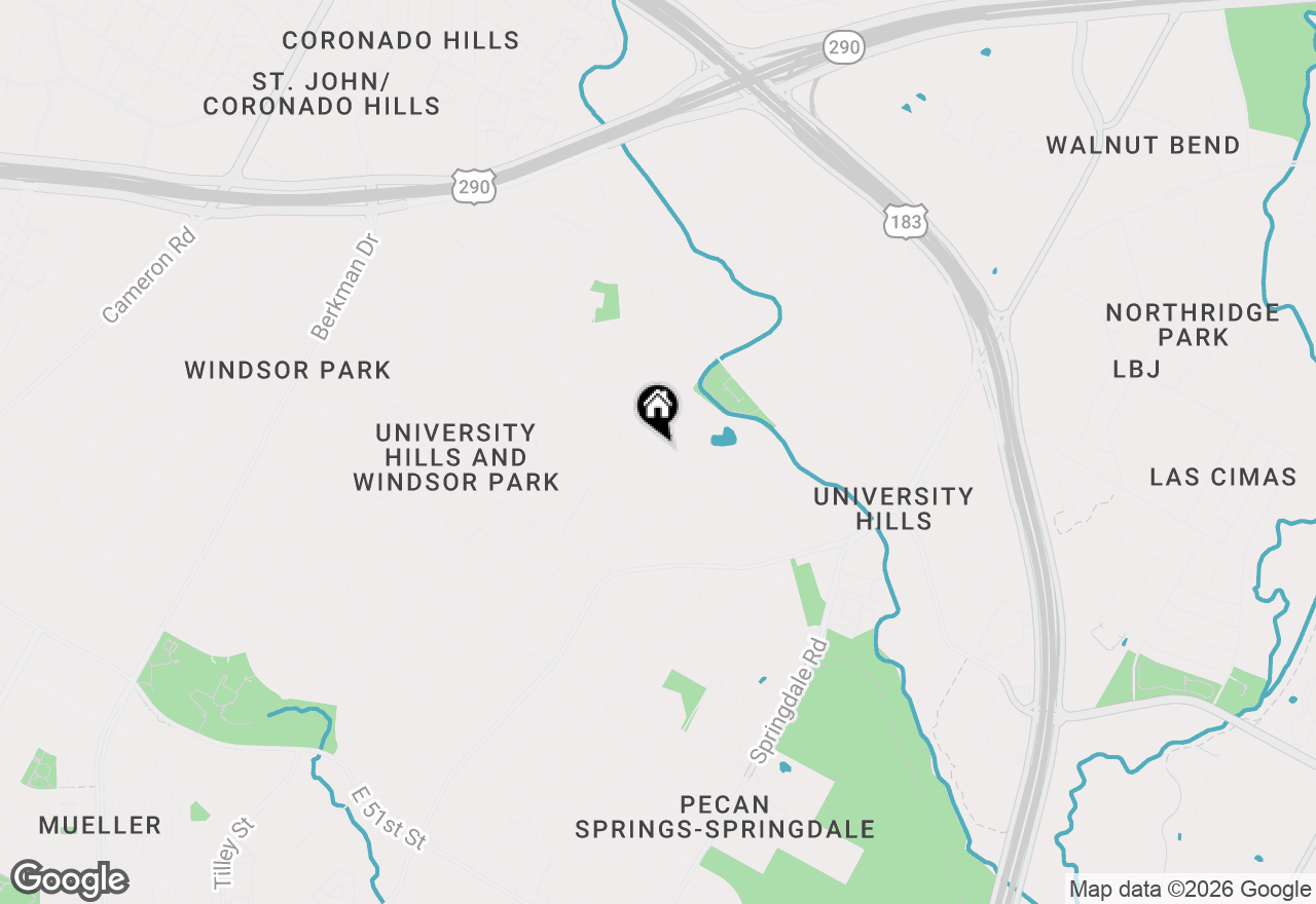 Map of 6413 Chimney Creek Cir #A1, Austin, TX 78723
