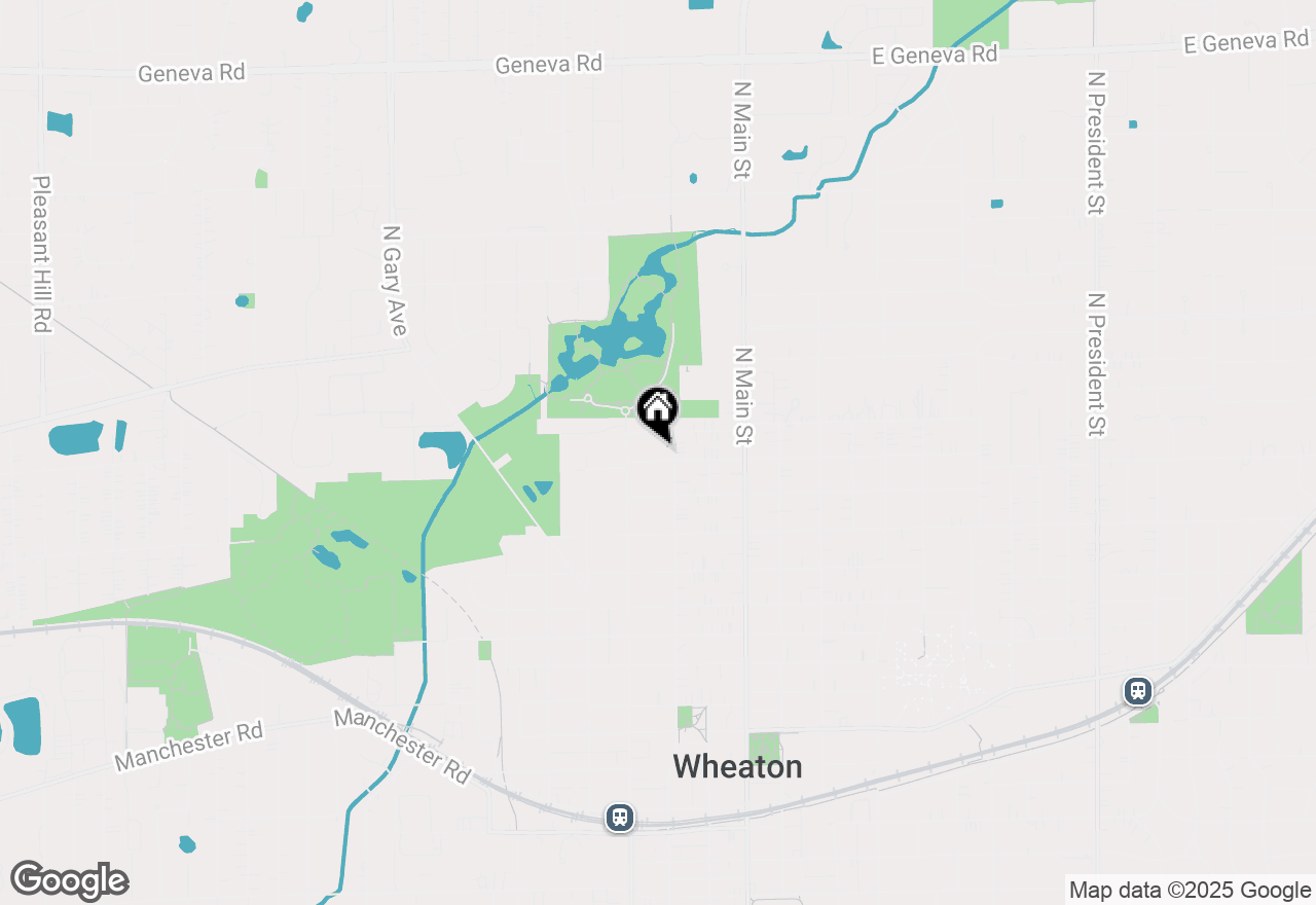 Map of 315 W Oak Avenue, Wheaton, IL 60187