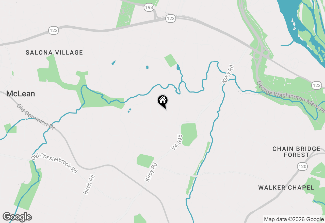 Map of 1436 Layman Street, Mclean, VA 22101