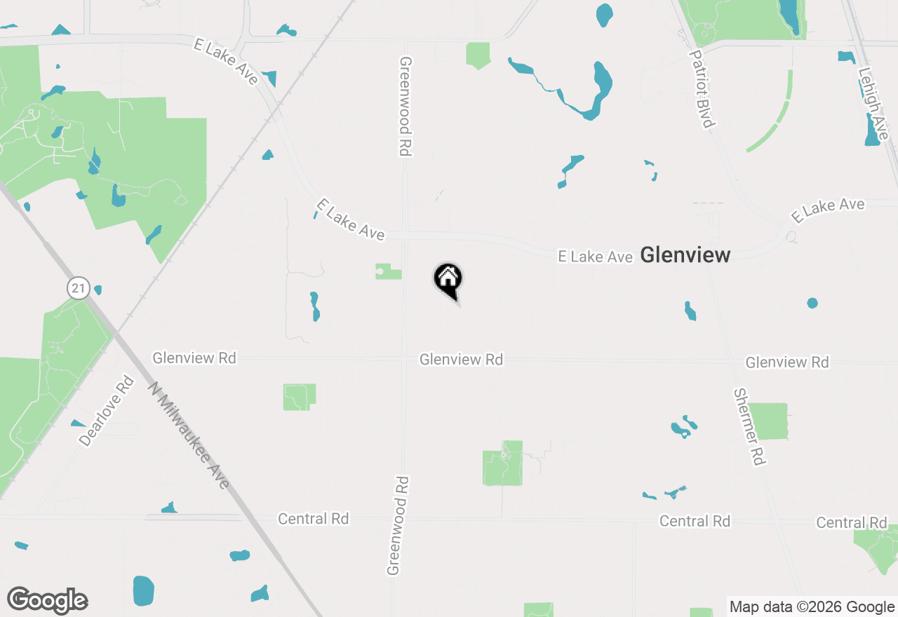 Map of 3066 Knollwood Lane, Glenview, IL 60025