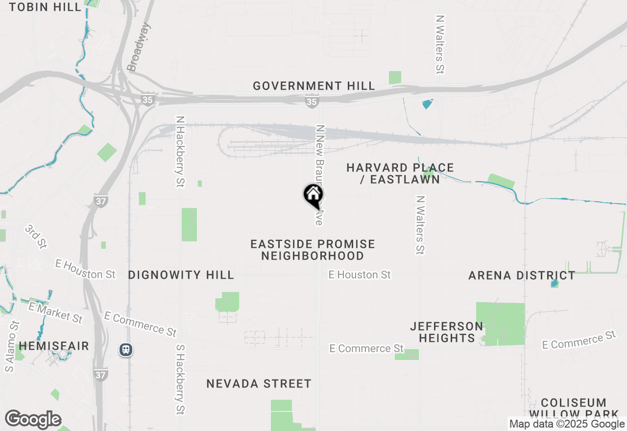 Map of 327 Blaine St, San Antonio, TX 78202