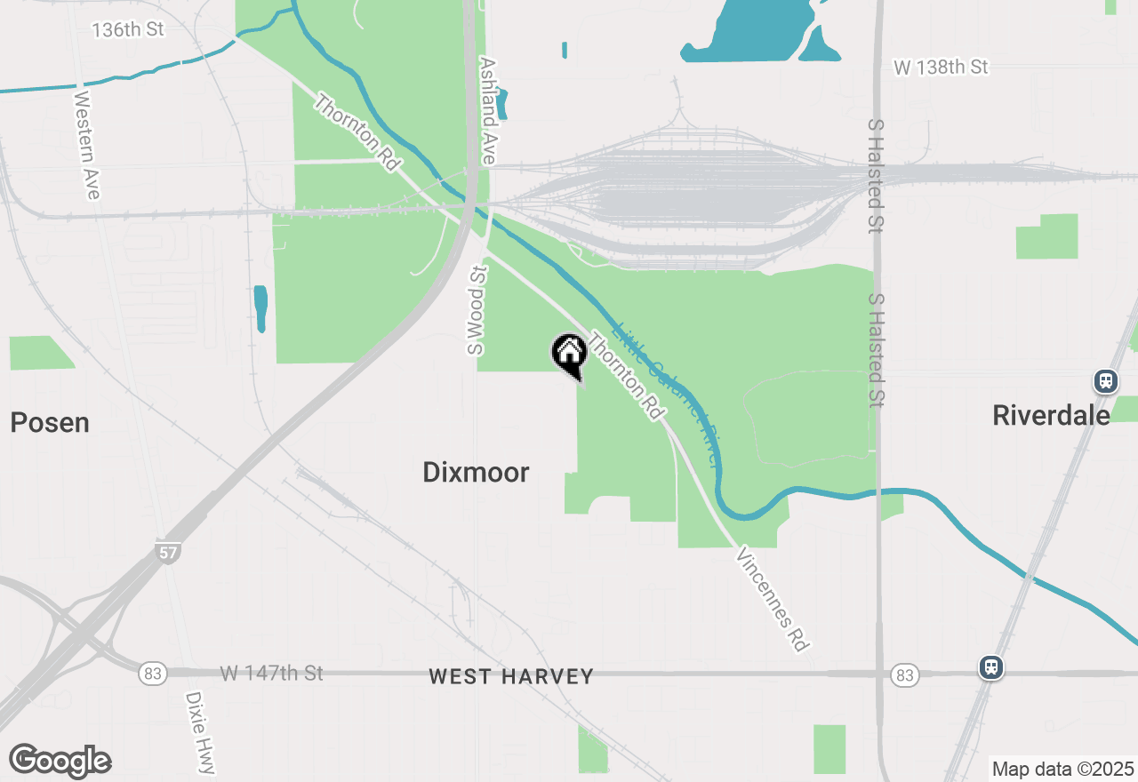 Map of 14111 Marshfield Avenue, Dixmoor, IL 60426