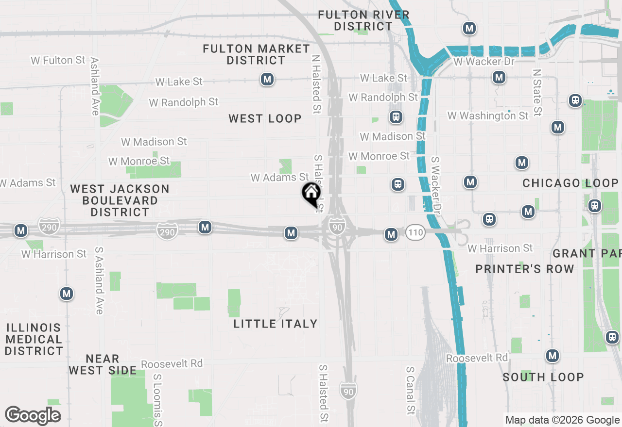 Map of 812 W Van Buren Street #3A, Chicago, IL 60607