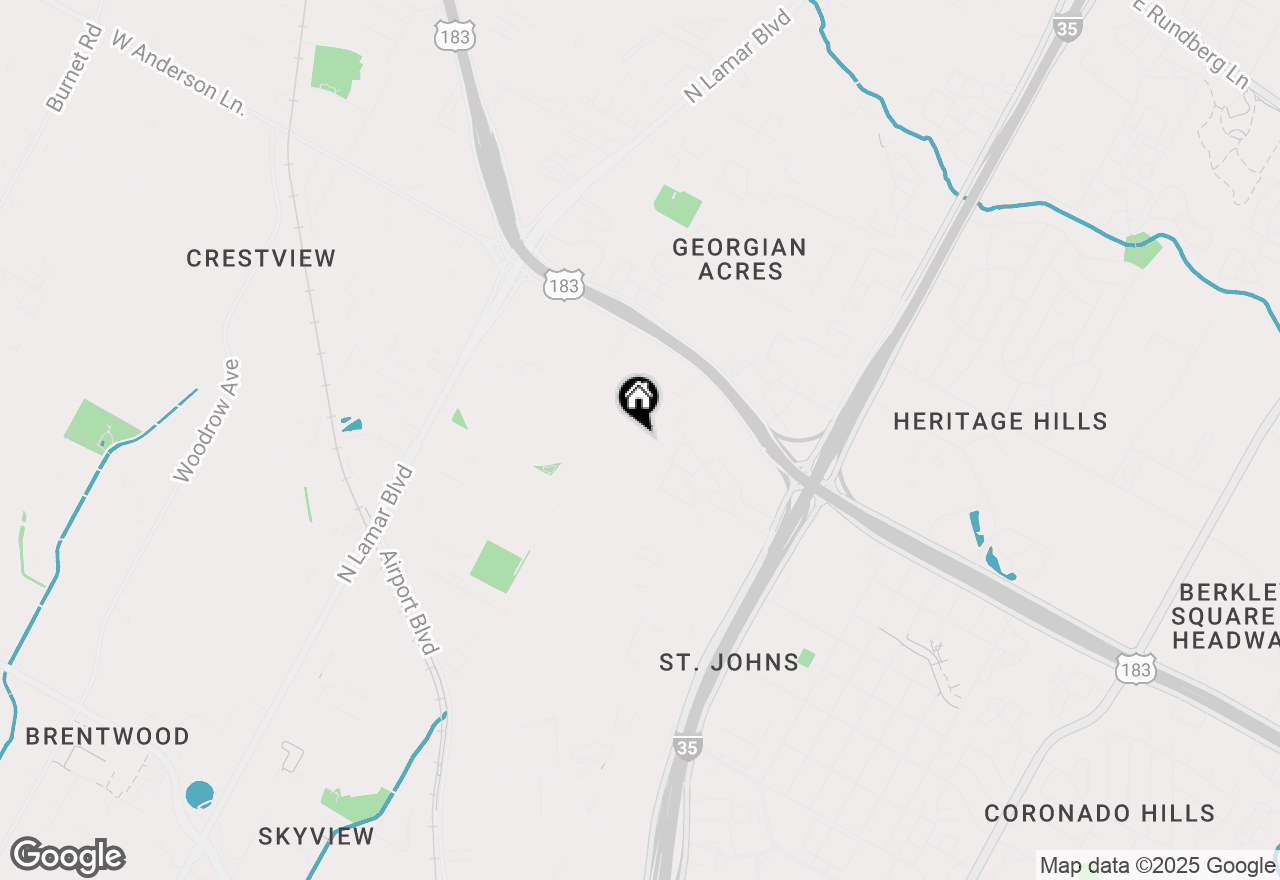 Map of 202 Prairie Dell Ave, Austin, TX 78752