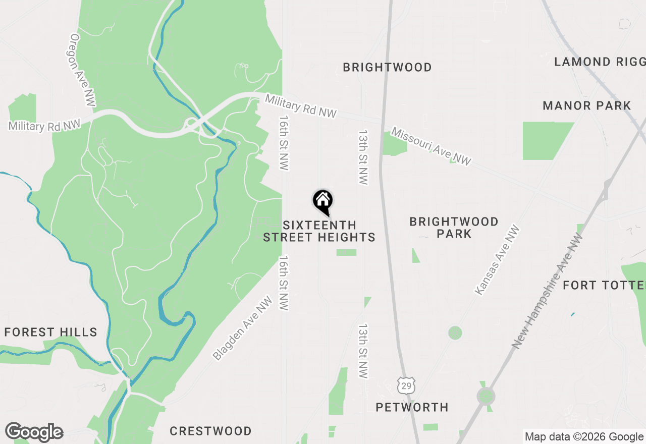 Map of 5309 14th Street Nw, Washington, DC 20011